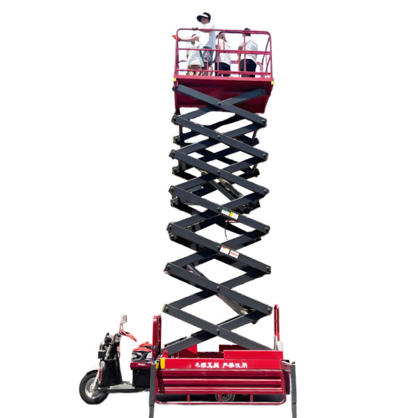 Electric tricycle lifting platform