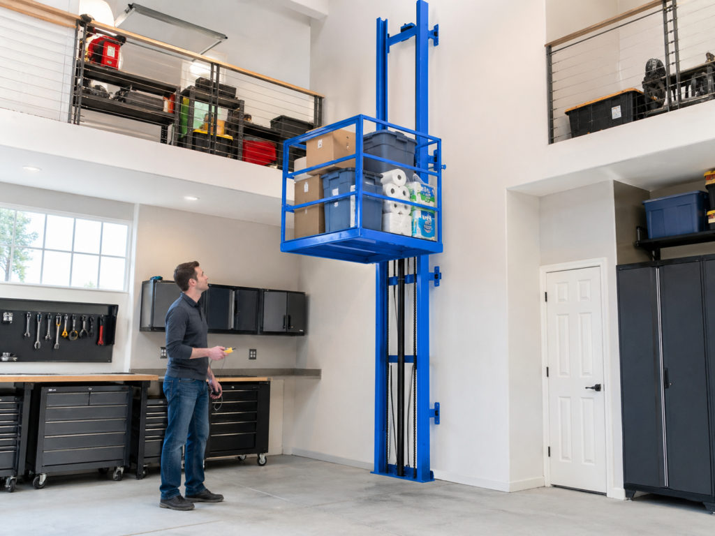 Goods lift for warehouse and factory 