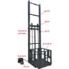 Hydraulic lifting freight elevator
