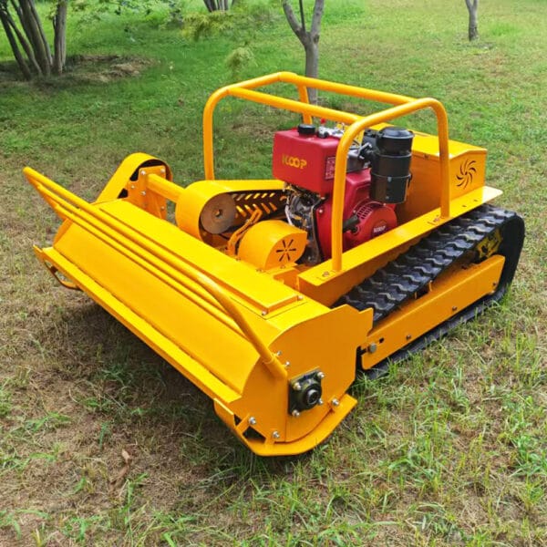 Remote Control Crawler Flail Mower Diesel Grass Cutter