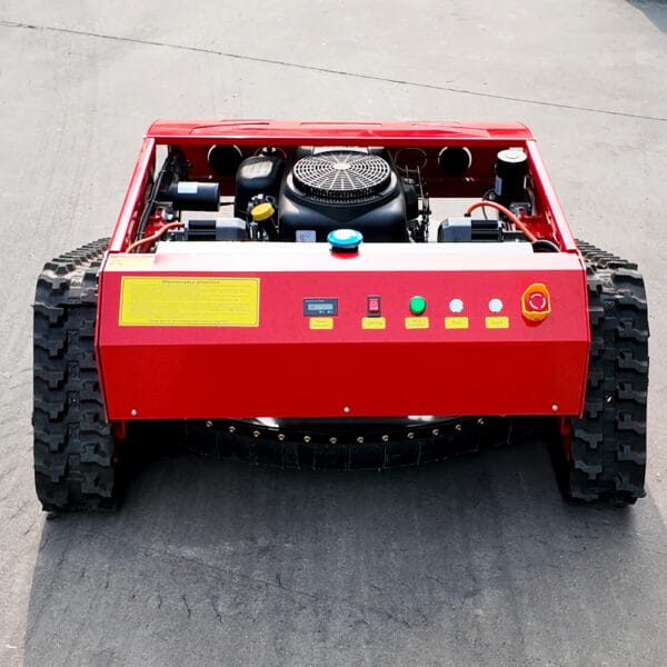 Small tracked lawn mower
