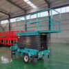 The electric tricycle lift can raise the vehicle to a height of four meters.