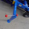 The electric tricycle lift can raise the vehicle to a height of six meters