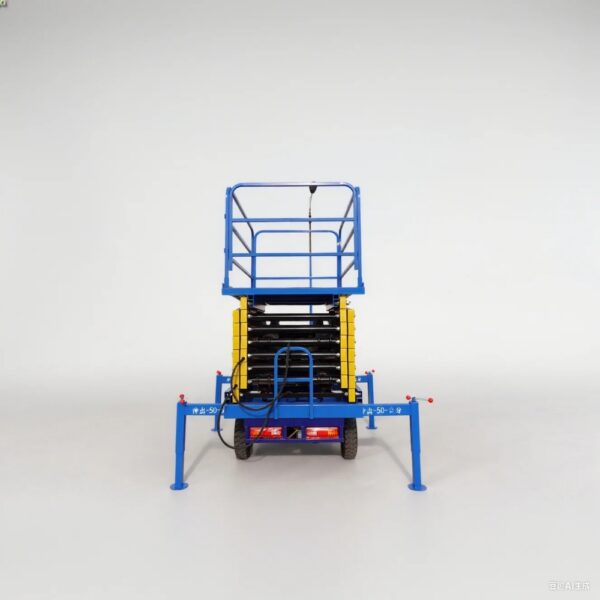 The electric tricycle lift can raise the vehicle to a height of six meters.