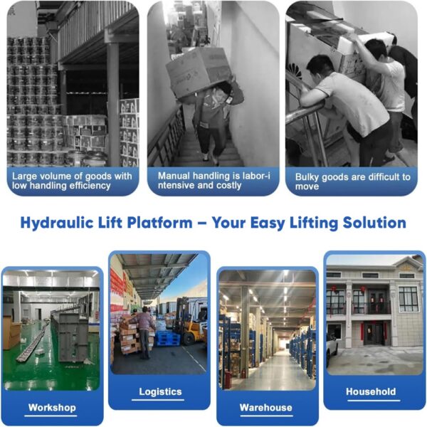 Warehouse Floor Hydraulic Freight Elevator