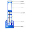 Warehouse Floor Hydraulic Freight Elevator