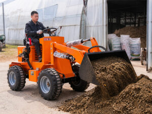 Compact Loader With Attachments