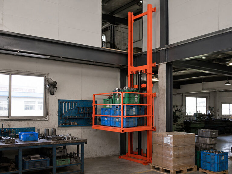 Hydraulic Cargo Lift For Warehouse